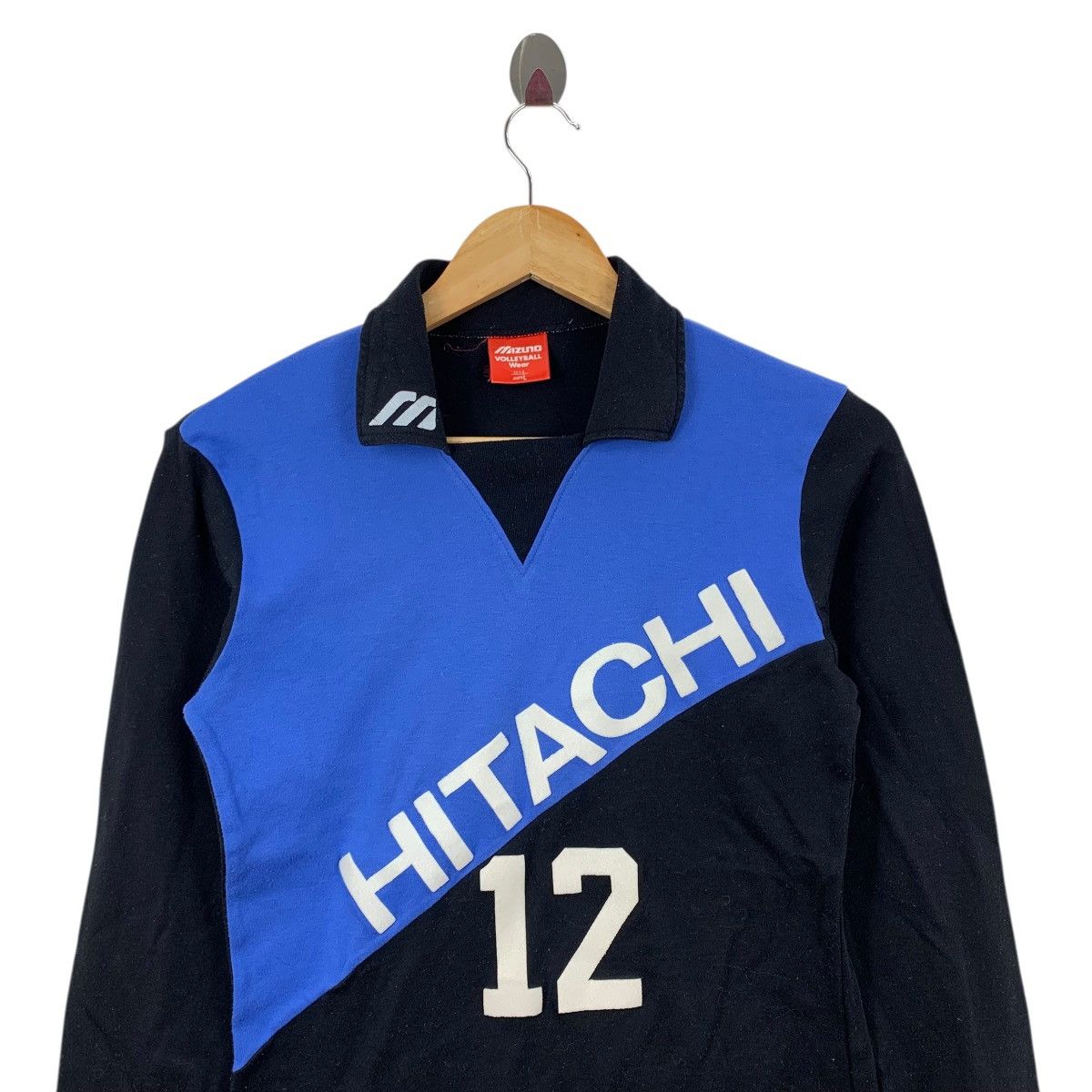 Mizuno Vintage 90s MIZUNO HITACHI #12 Volleyball Wear Tshirt Size US L / EU 52-54 / 3 - 2 Thumbnail