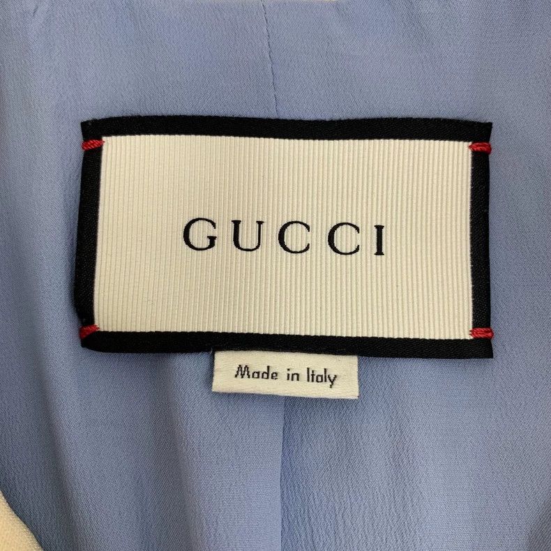 Gucci Gucci Color-blocked lion button decoration wool lapel long- Size S / US 4 / IT 40 - 5 Thumbnail