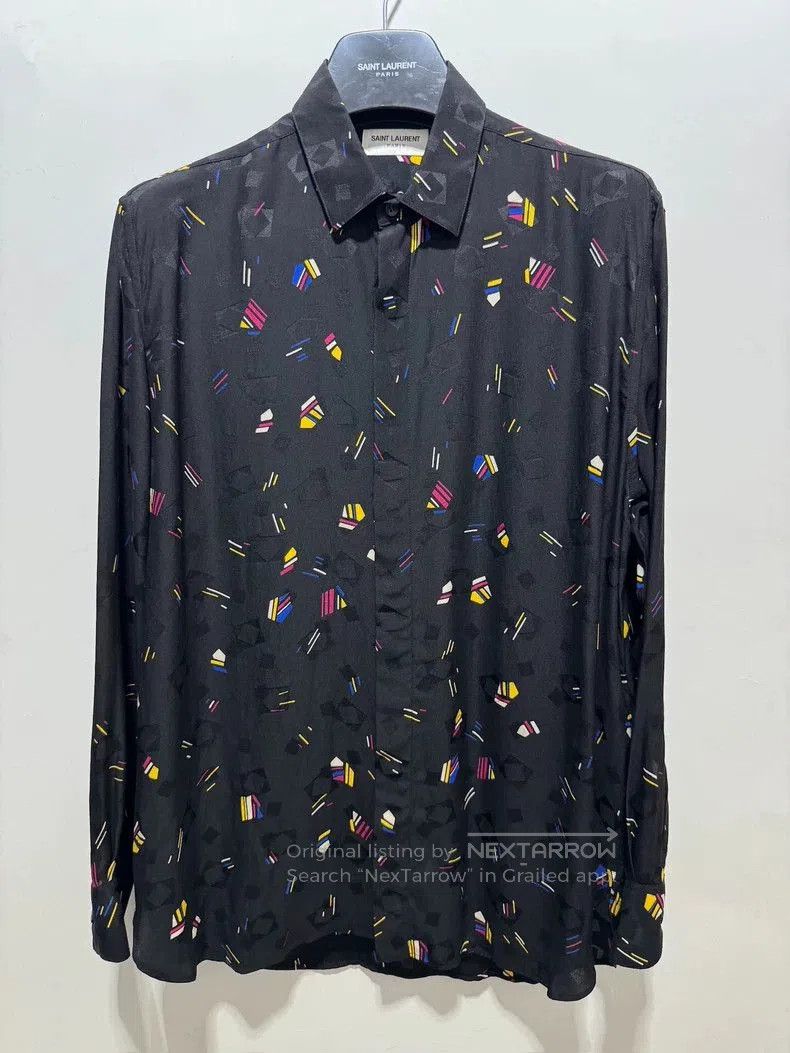 Other Saint Laurent Silk Geometric Print Shirt. Size US L / EU 52-54 / 3 - 1 Thumbnail