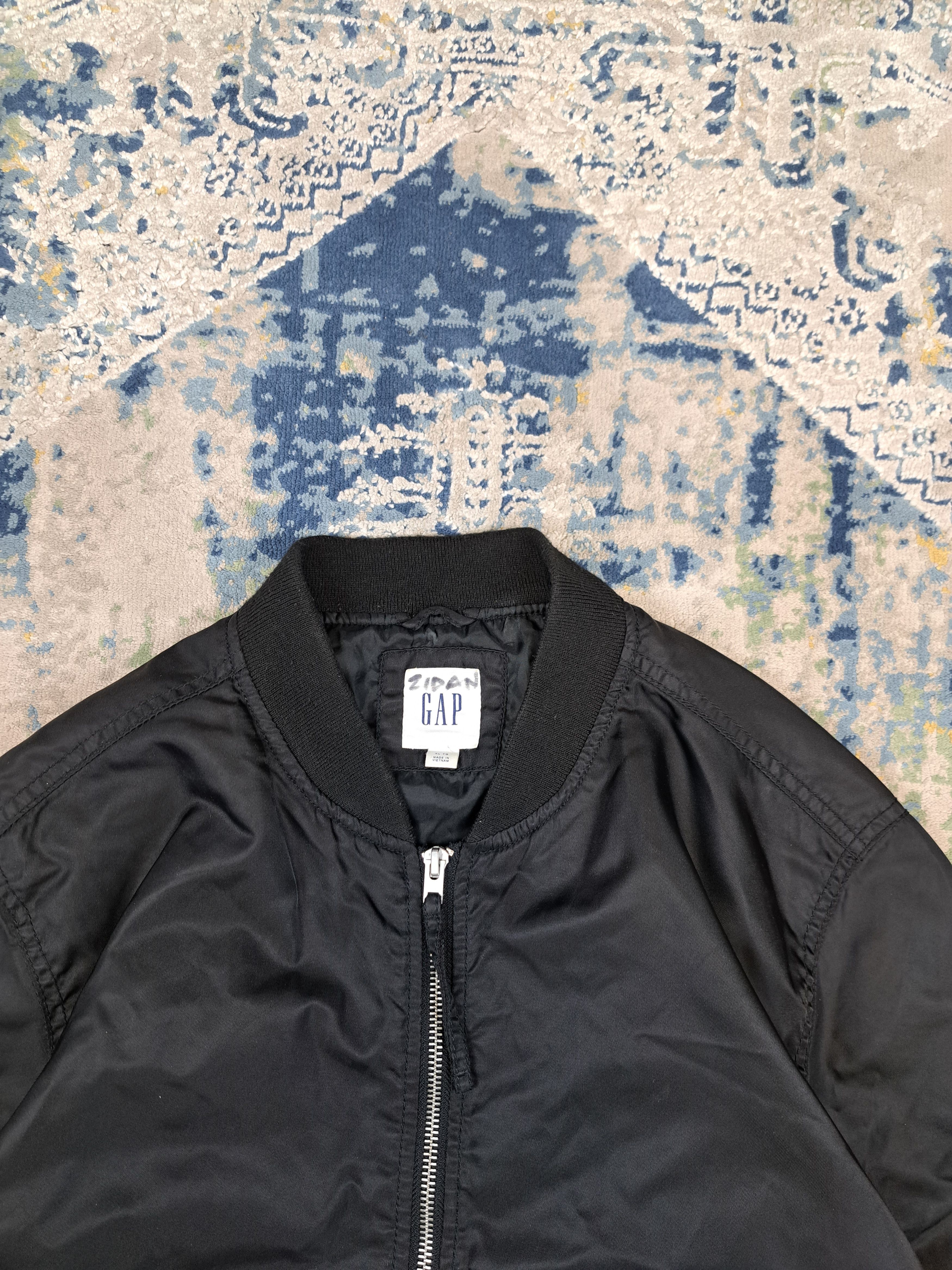 Vintage MA 1 Bomber Jacket Full Black Boxy Fit Kanye West Style Size US XL / EU 56 / 4 - 2 Thumbnail