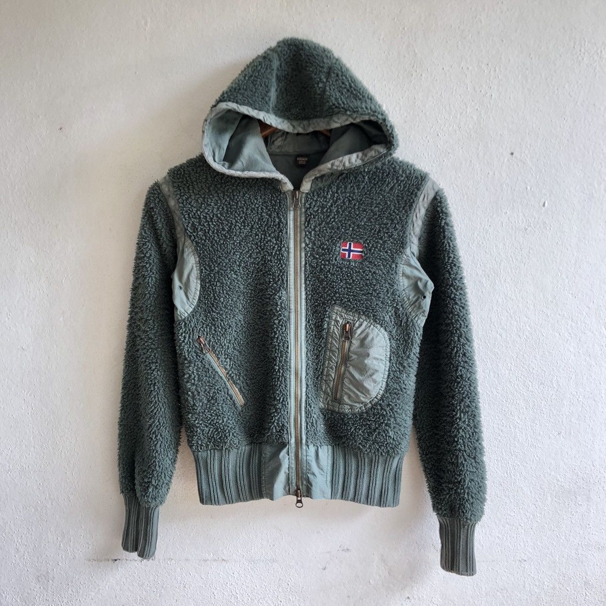 Napapijri NAPAPIJRI sherpa spellout hoodie Size S / US 4 / IT 40 - 2 Thumbnail
