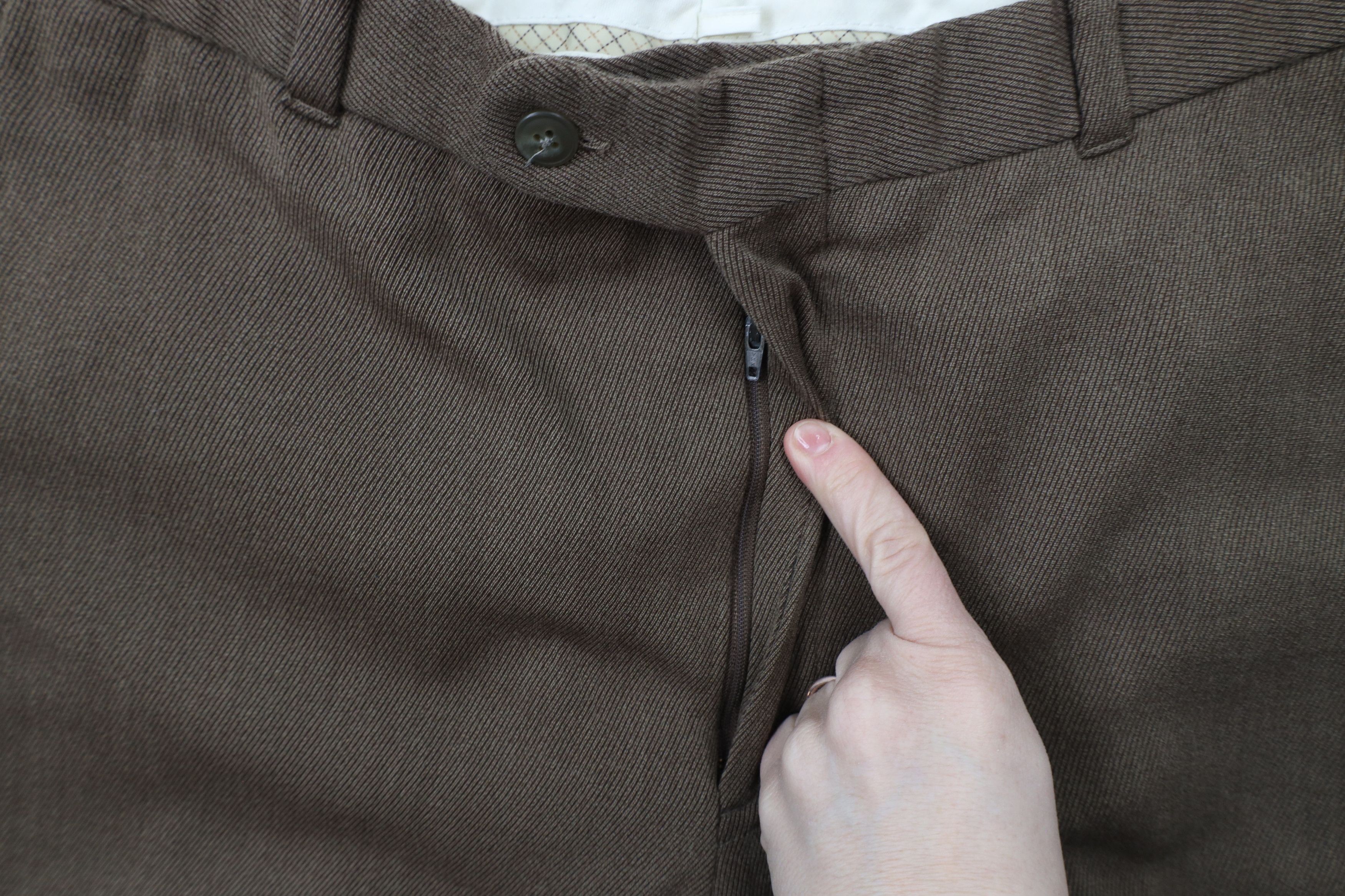 Vintage Vintage 90s Streetwear Whipcord Wide Leg Chino Pants Brown Size US 36 / EU 52 - 5 Thumbnail