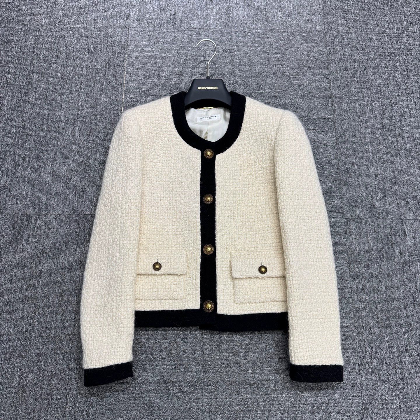 Saint Laurent Paris SLP Tweed Coco Jacket 34 Size XXS / US 00 / IT 34 - 1 Thumbnail