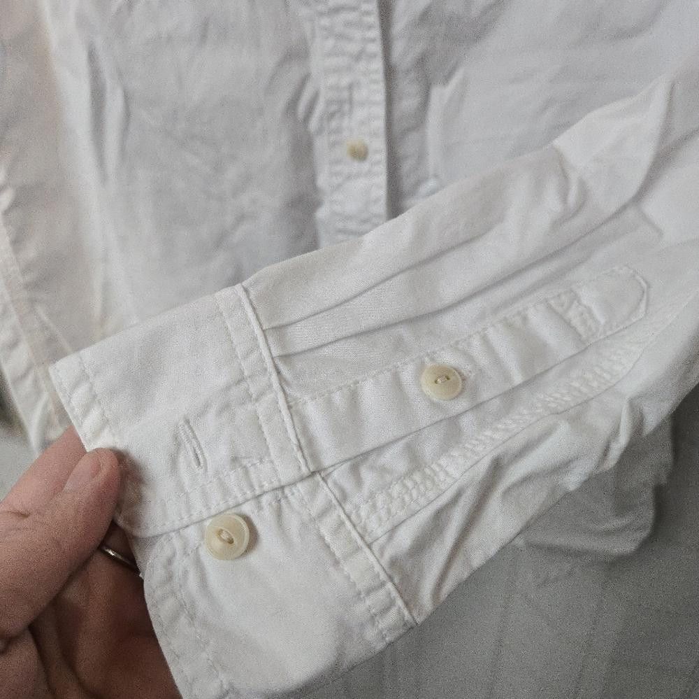 Madewell Madewell Denim Button-Up Shirt in Eyelet White Size XS / US 0-2 / IT 36-38 - 8 Thumbnail