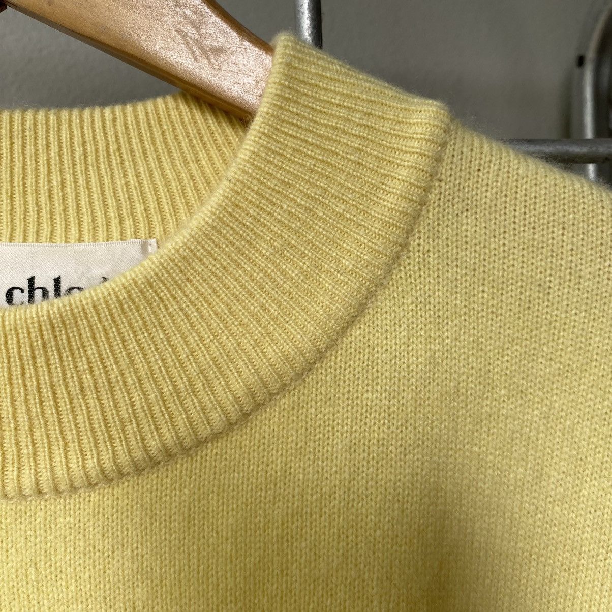 Chloe Miss chloe Yellow and Gray Colorblock Knit Sweater Dress Size S / US 4 / IT 40 - 7 Thumbnail