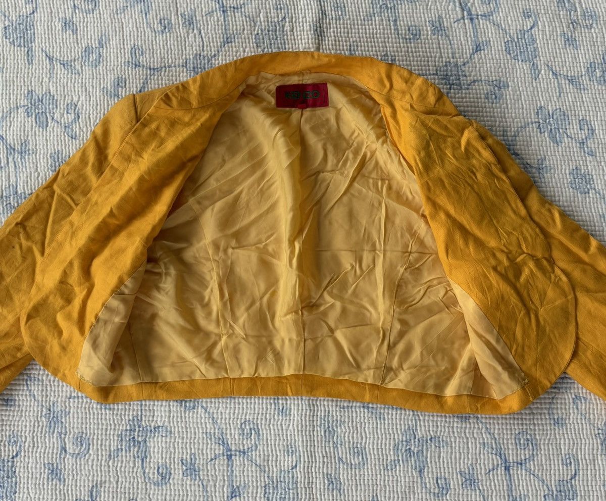 Kenzo Kenzo Cropped Embroidered Floral Buttonless Jacket Size US M / EU 48-50 / 2 - 6 Thumbnail