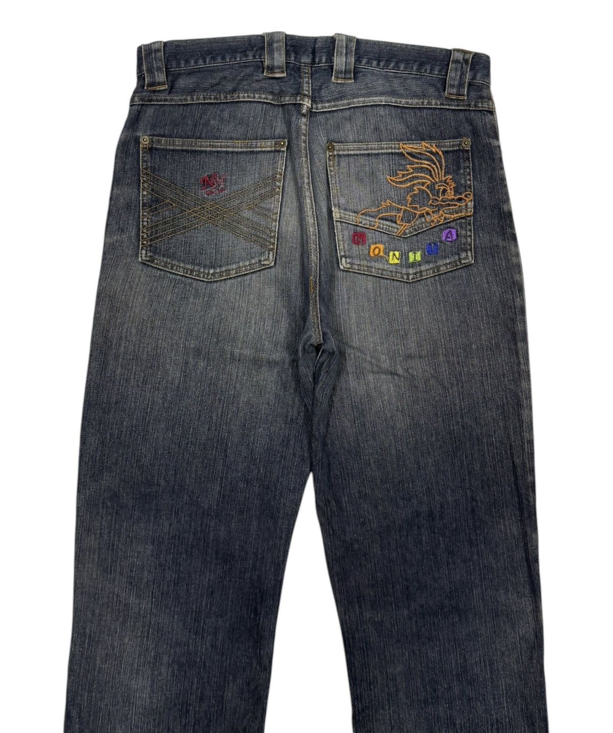 Nonnative 🔥A.NONITA VETEMENT POUR HOMMES DISTRESS BAGGY JEANS Size US 34 / EU 50 - 3 Thumbnail