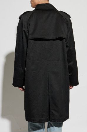 Saint Laurent Paris o1bcso1str0226 Trench Coat In Cotton in Black Size US XS / EU 42 / 0 - 4 Thumbnail