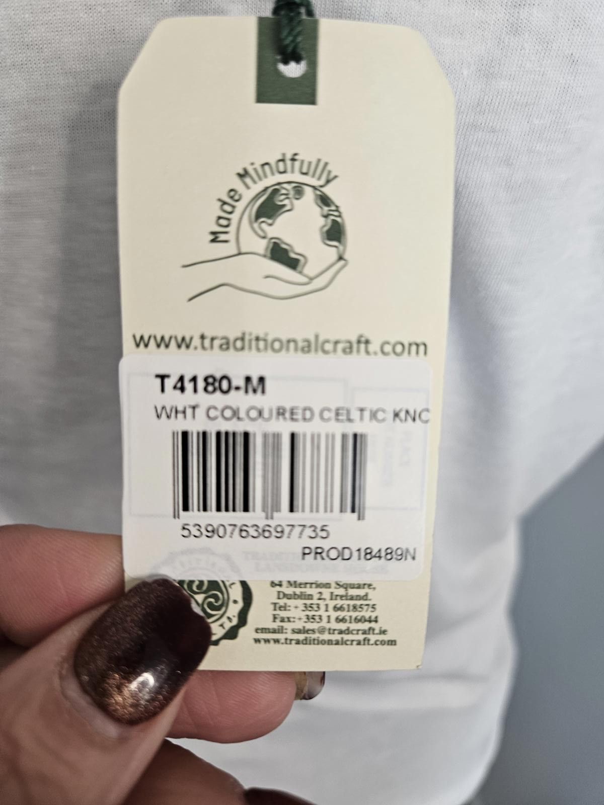 Designer Nwt Ireland Celtic Symbol Ireland Graphic V-Neck Tee #148 Size S / US 4 / IT 40 - 10 Thumbnail