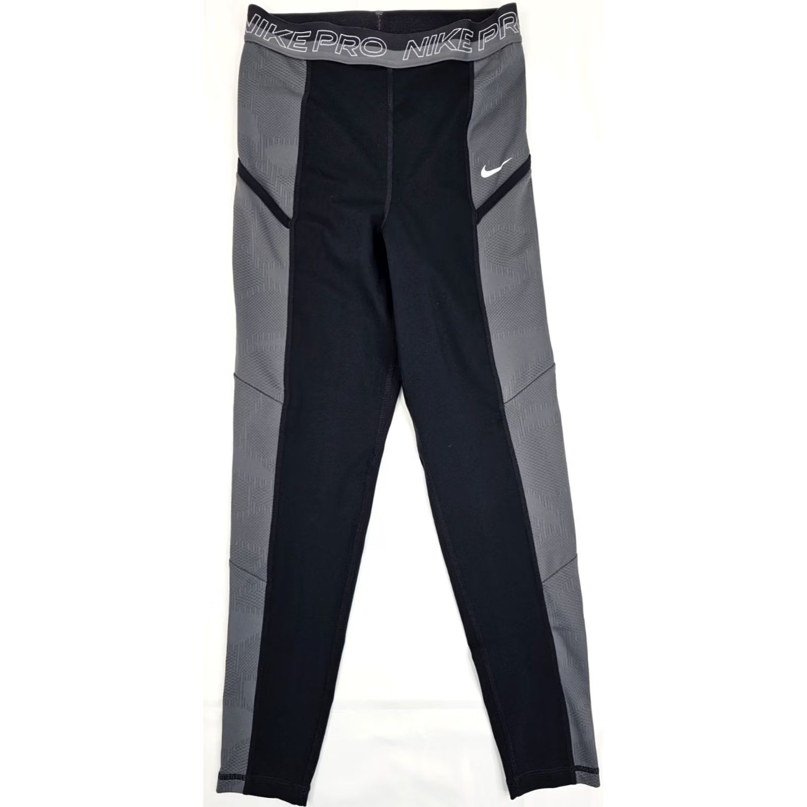 Nike Nike Pro Black Leggings Womens S 24 Inseam Elastic Waist Compression Stretch Run Gym Training EUC Size 28" / US 6 / IT 42 - 2 Thumbnail