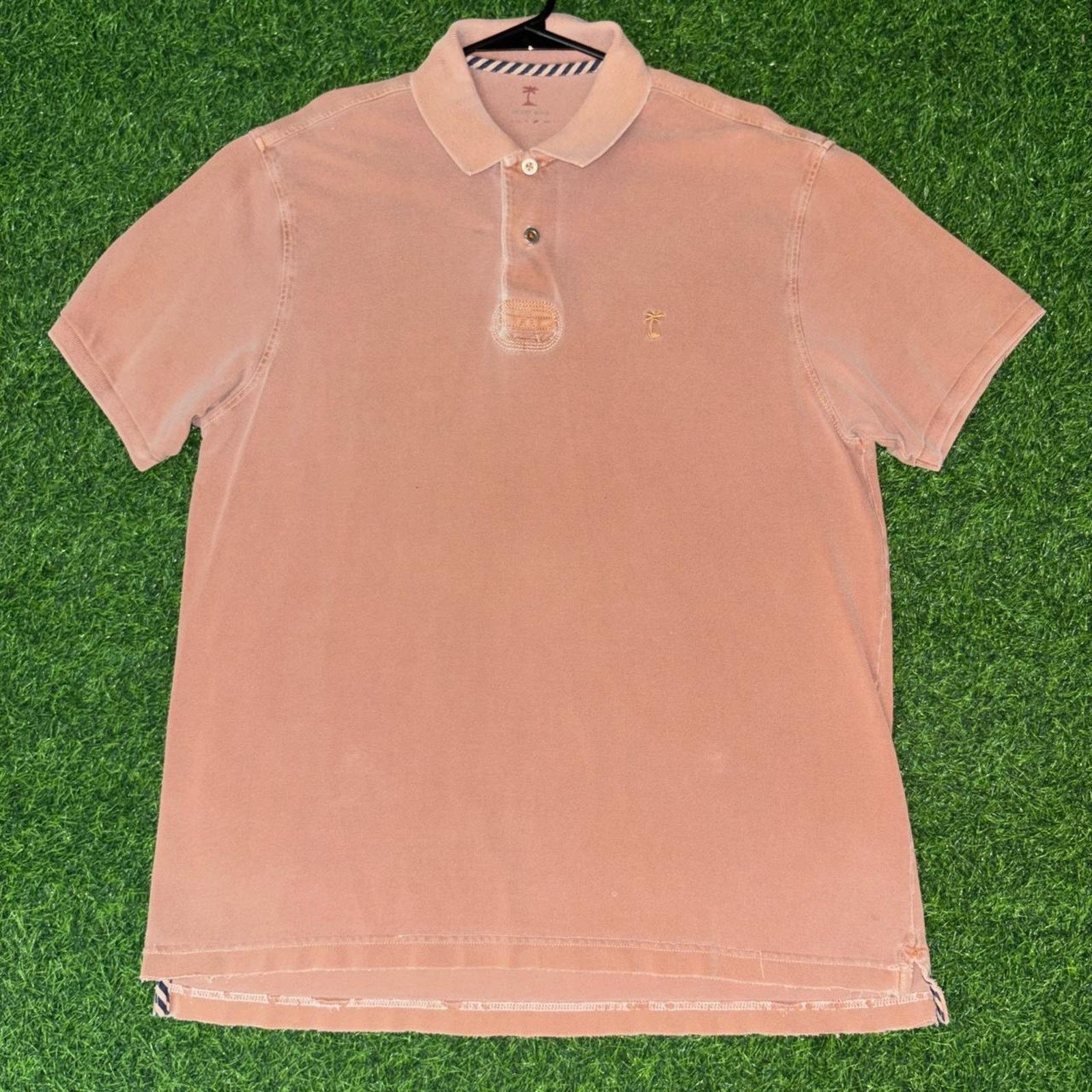 Other Men’s Vintage Burnt Orange Ad Life Style Polo Tee Shirt Size US XL / EU 56 / 4 - 1 Thumbnail