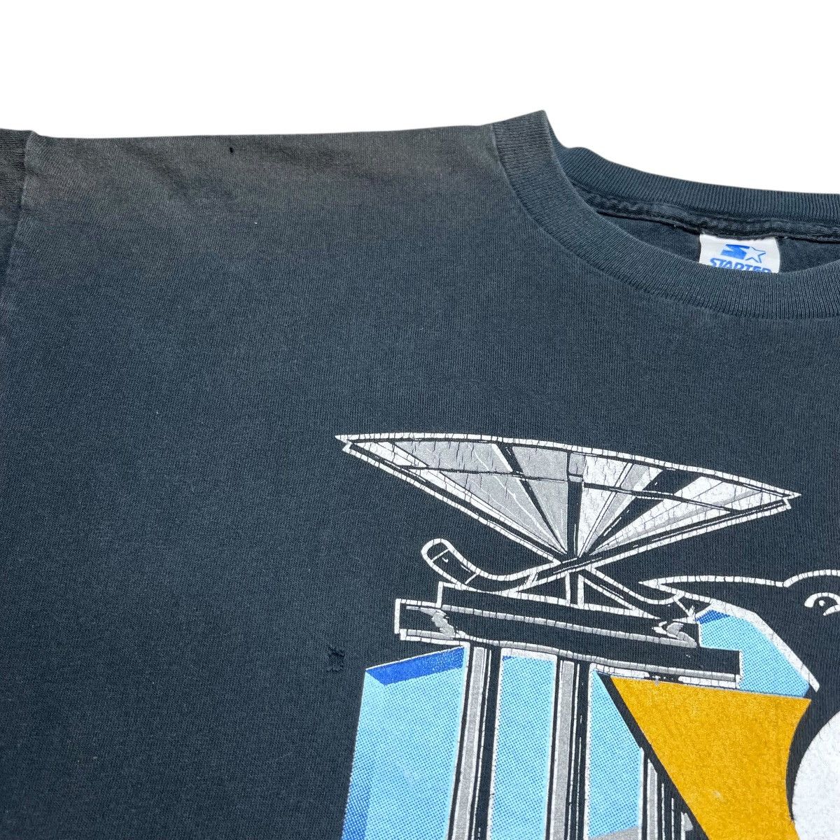 NHL × Starter × Vintage 1993 NHL Pittsburgh Penguins Presidents Trophy Starter Tee Size US XL / EU 56 / 4 - 6 Thumbnail