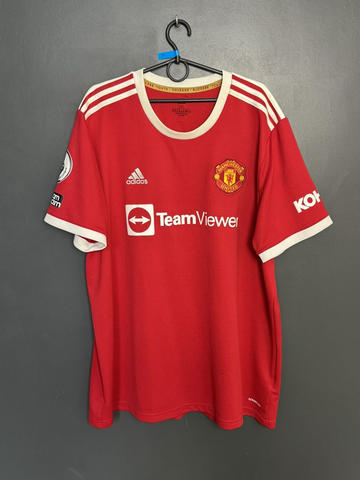 Adidas Manchester United 21/22 Home Ronaldo Football Jersey Size US XXL / EU 58 / 5 - 2 Thumbnail