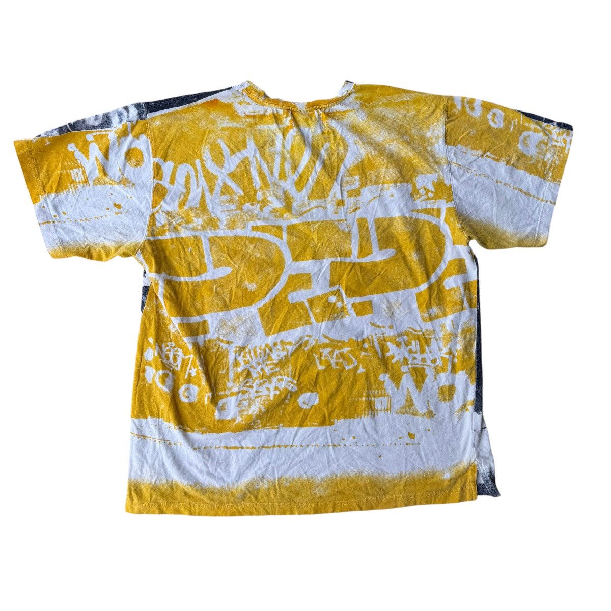 JNCO × Pepe Jeans × Vintage CRAZY Pepe Jeans Y2K AOP Grafitti Tee Shirt 2XL Jnco Ecko Size US XXL / EU 58 / 5 - 15 Thumbnail