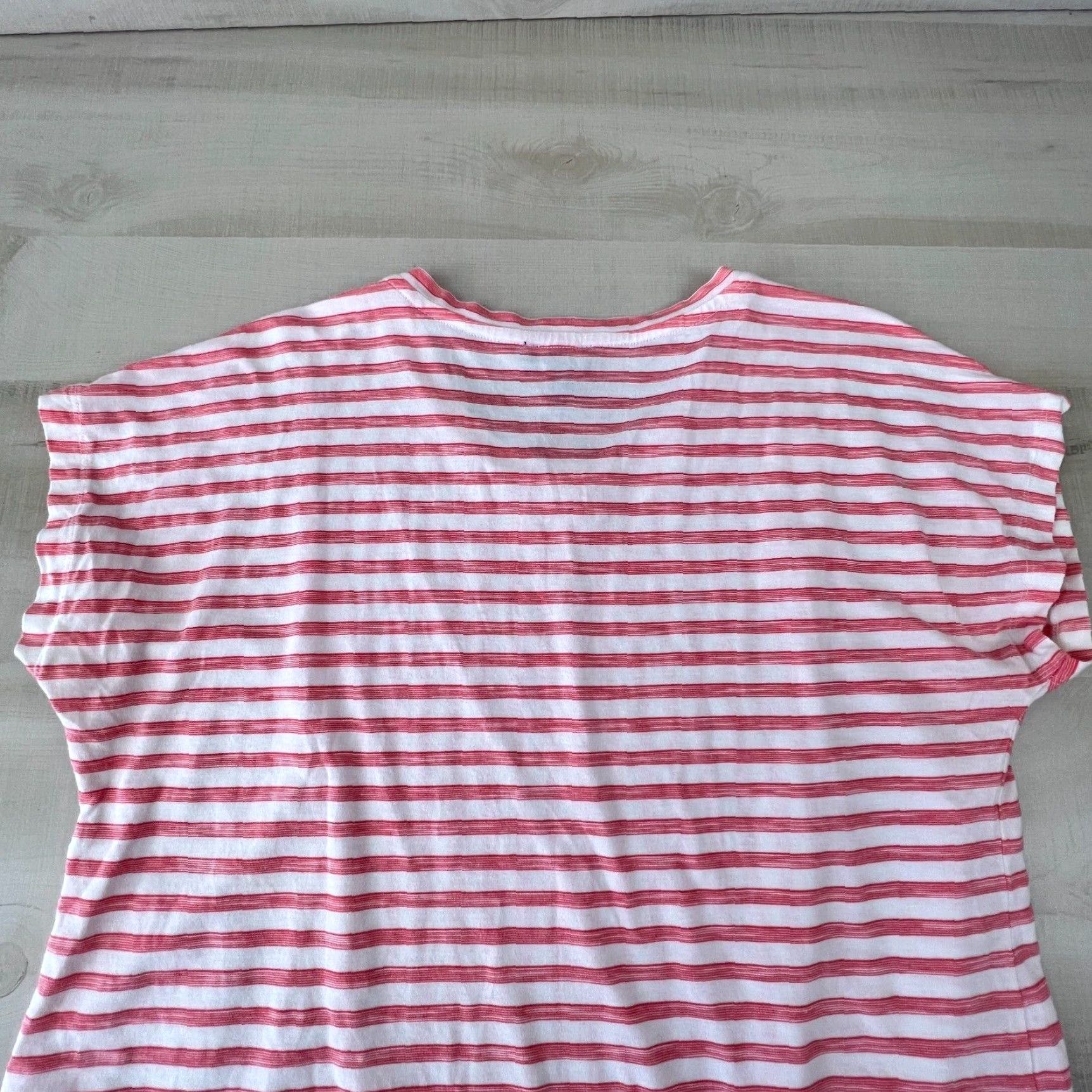 Jones New York Jones New York Womens Top Large Pink White Striped Knit Shirt Tie Front Size L / US 10 / IT 46 - 8 Thumbnail