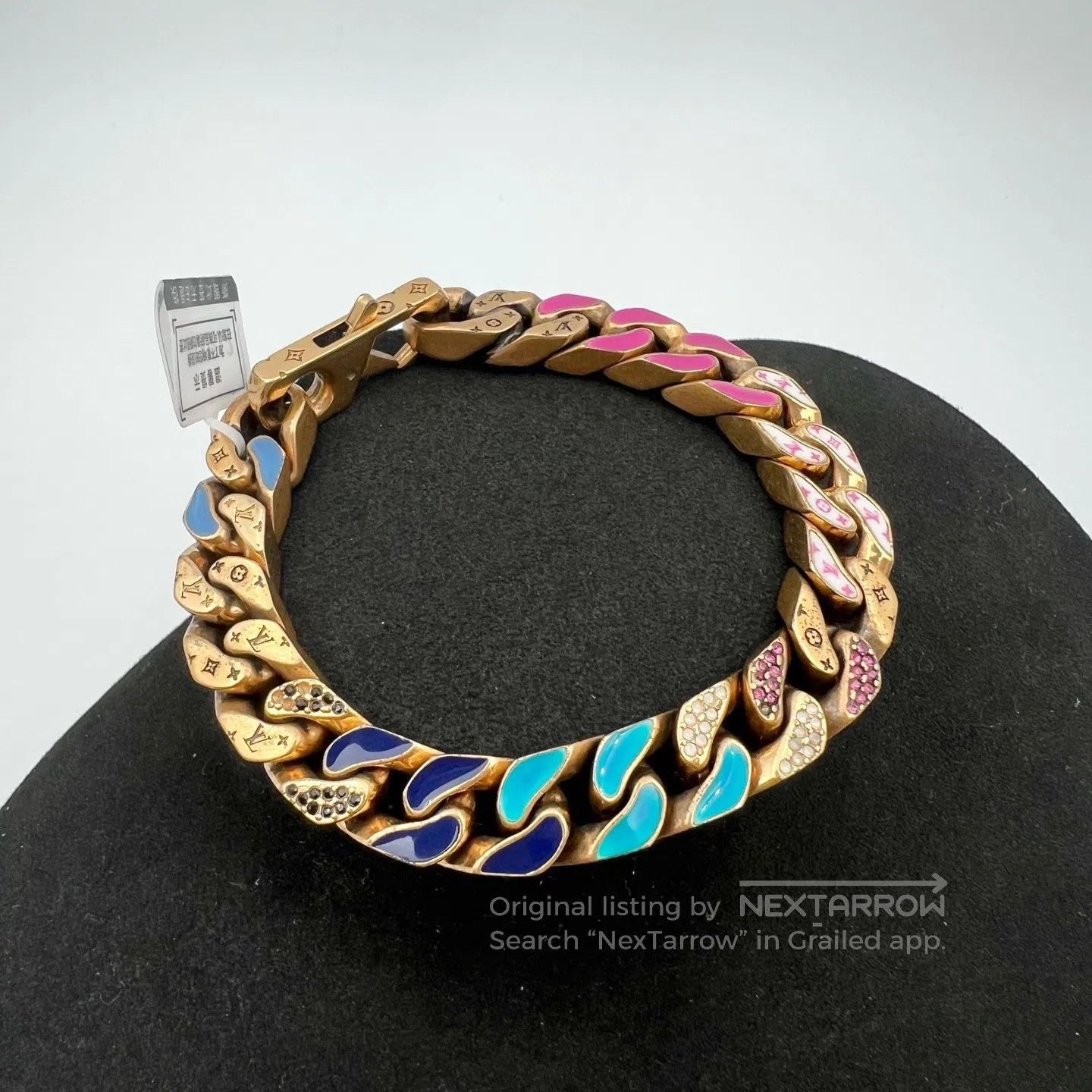Louis Vuitton Louis Vuitton sizeM Enamel gradient Cuban chain Size ONE SIZE - 2 Thumbnail