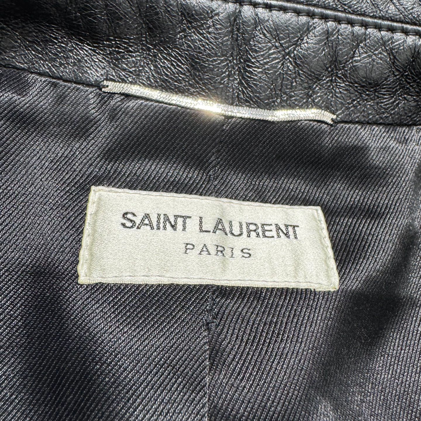 Saint Laurent Paris New SLP Pocket Lambskin Jacket Size 50 Size US M / EU 48-50 / 2 - 2 Thumbnail