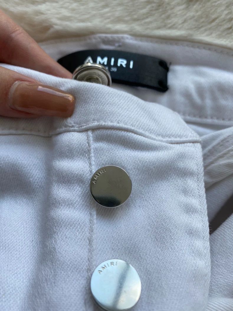 Amiri Amiri White mx2 jeans 2501-Nextarrow Size US 30 / EU 46 - 6 Thumbnail