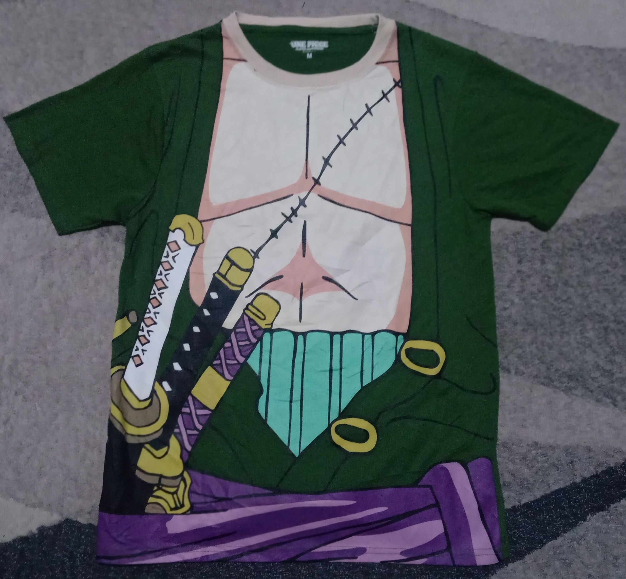Anime Rare anime One Piece Roronoa zoro tee Manga Size US S / EU 44-46 / 1 - 1 Thumbnail