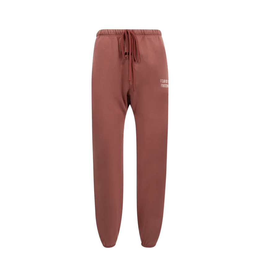 Fear of God o1h1sh11224 Elastic Waist Fleece Sweatpants in Crimson Size US 34 / EU 50 - 1 Thumbnail