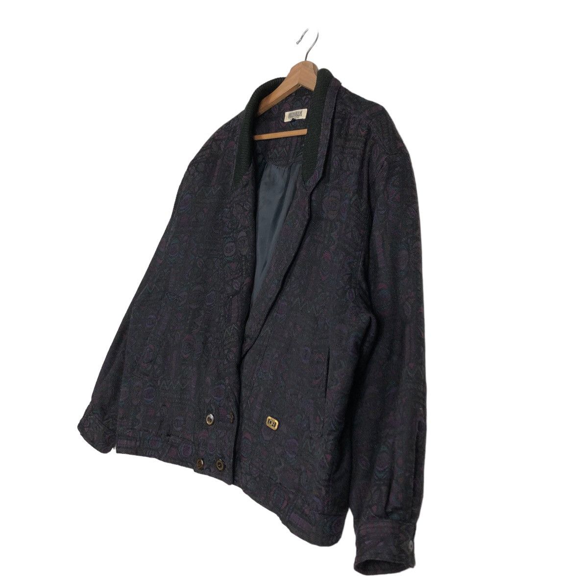 Japanese Brand Vintage Bomber Jacket Arora Full Print Double Breast Collar Size US L / EU 52-54 / 3 - 2 Thumbnail