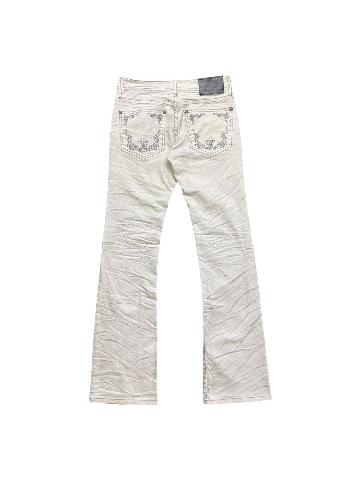 If Six Was Nine Xfrm Flared White Whisker Denim Size US 30 / EU 46 - 2 Thumbnail