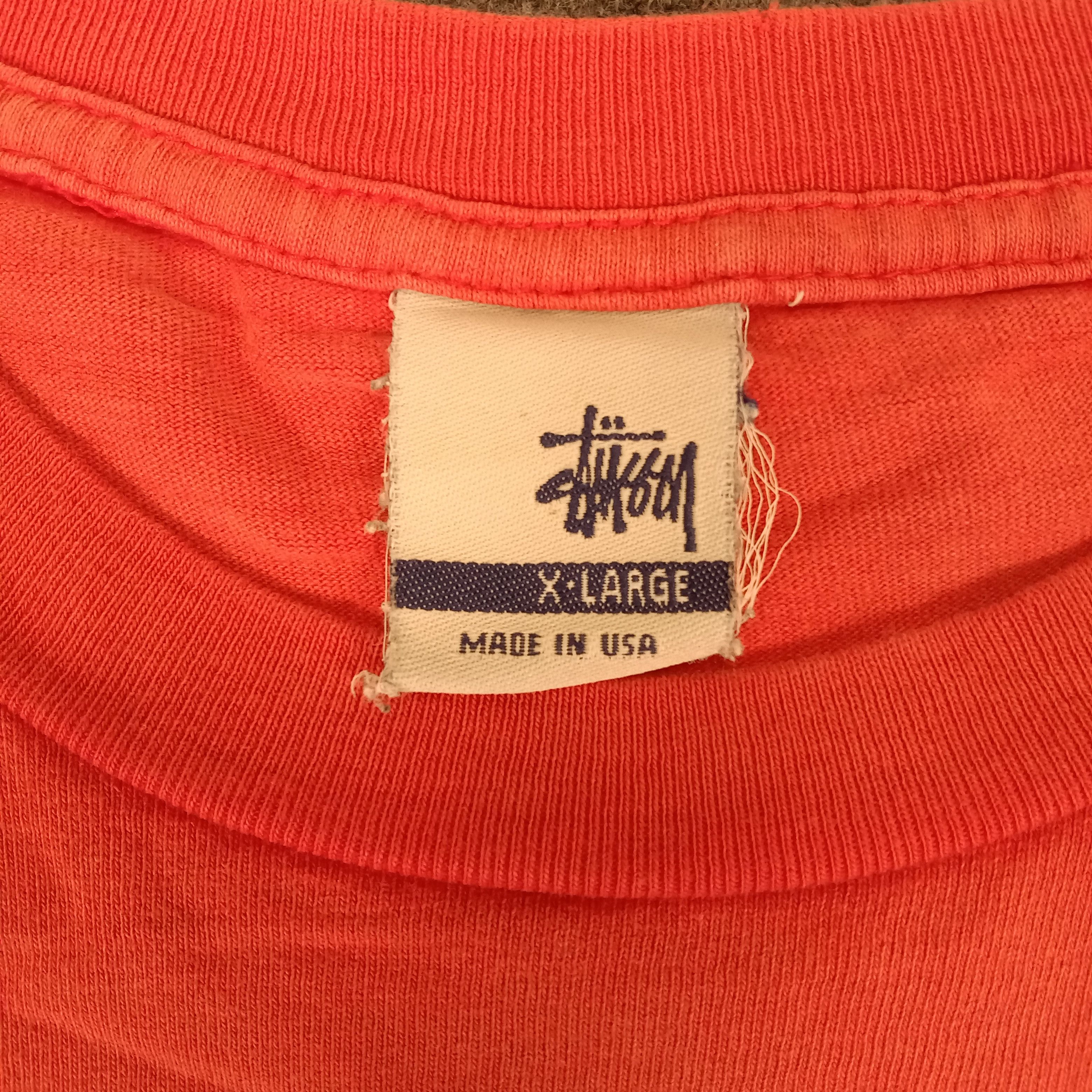 Stussy × Vintage Stussy Streetwear Style Fendi Logo Tshirt Size US XL / EU 56 / 4 - 4 Thumbnail