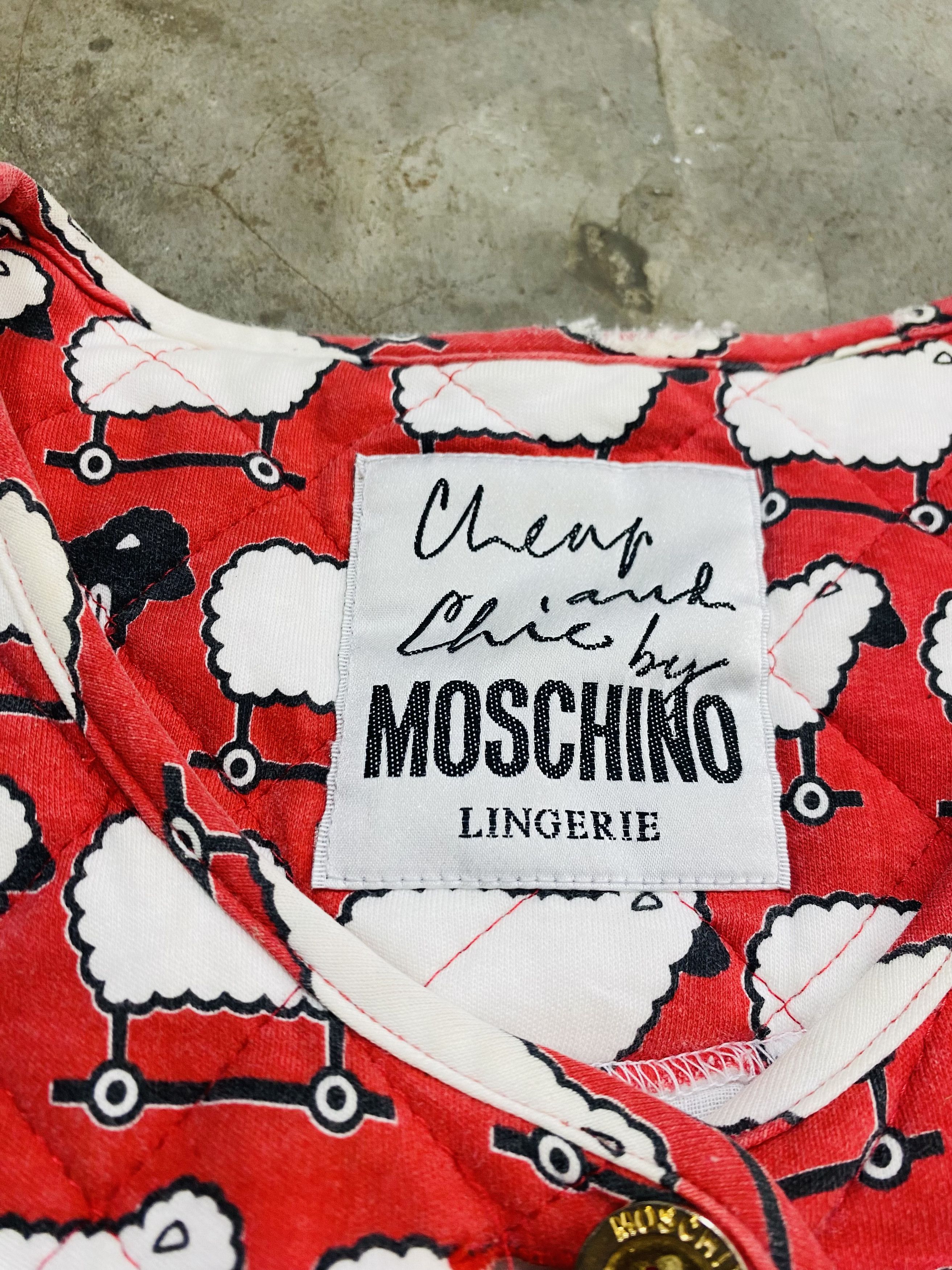 Moschino A13 Moschino Lingerie Full Print Sleepy Quilted Jacket Size L / US 10 / IT 46 - 11 Thumbnail