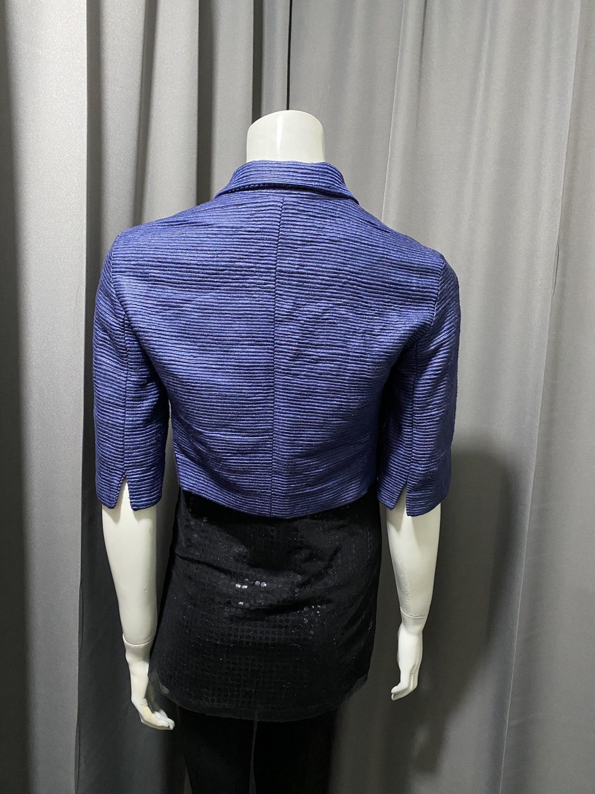 Akris Akris Punto- Cropped Mulberry Silk Jacket Size M / US 6-8 / IT 42-44 - 4 Thumbnail