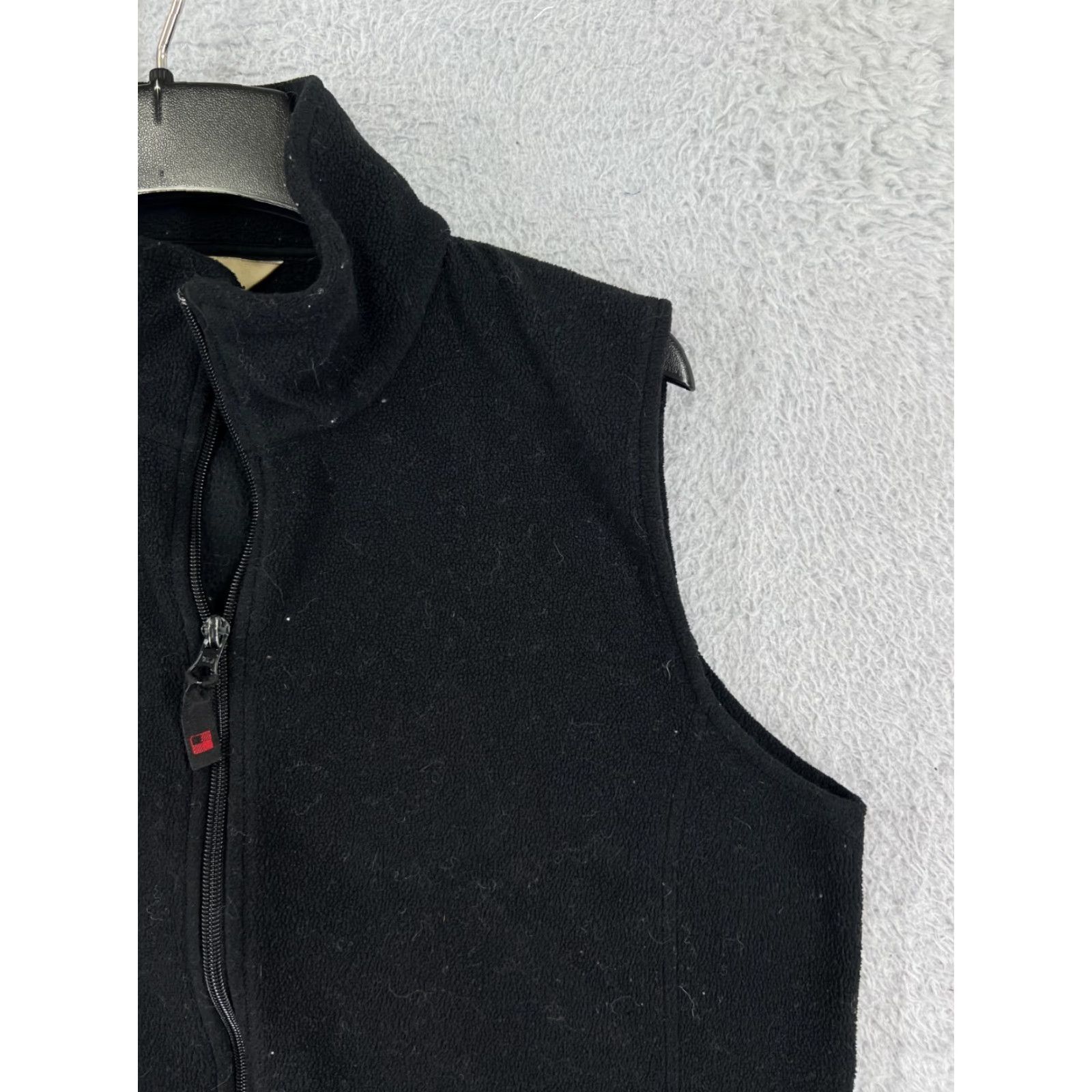 Vintage Woolrich Vest Womens Medium Black Full Zip Polyester Fleece Zip Pockets Size XL / US 12-14 / IT 48-50 - 5 Thumbnail