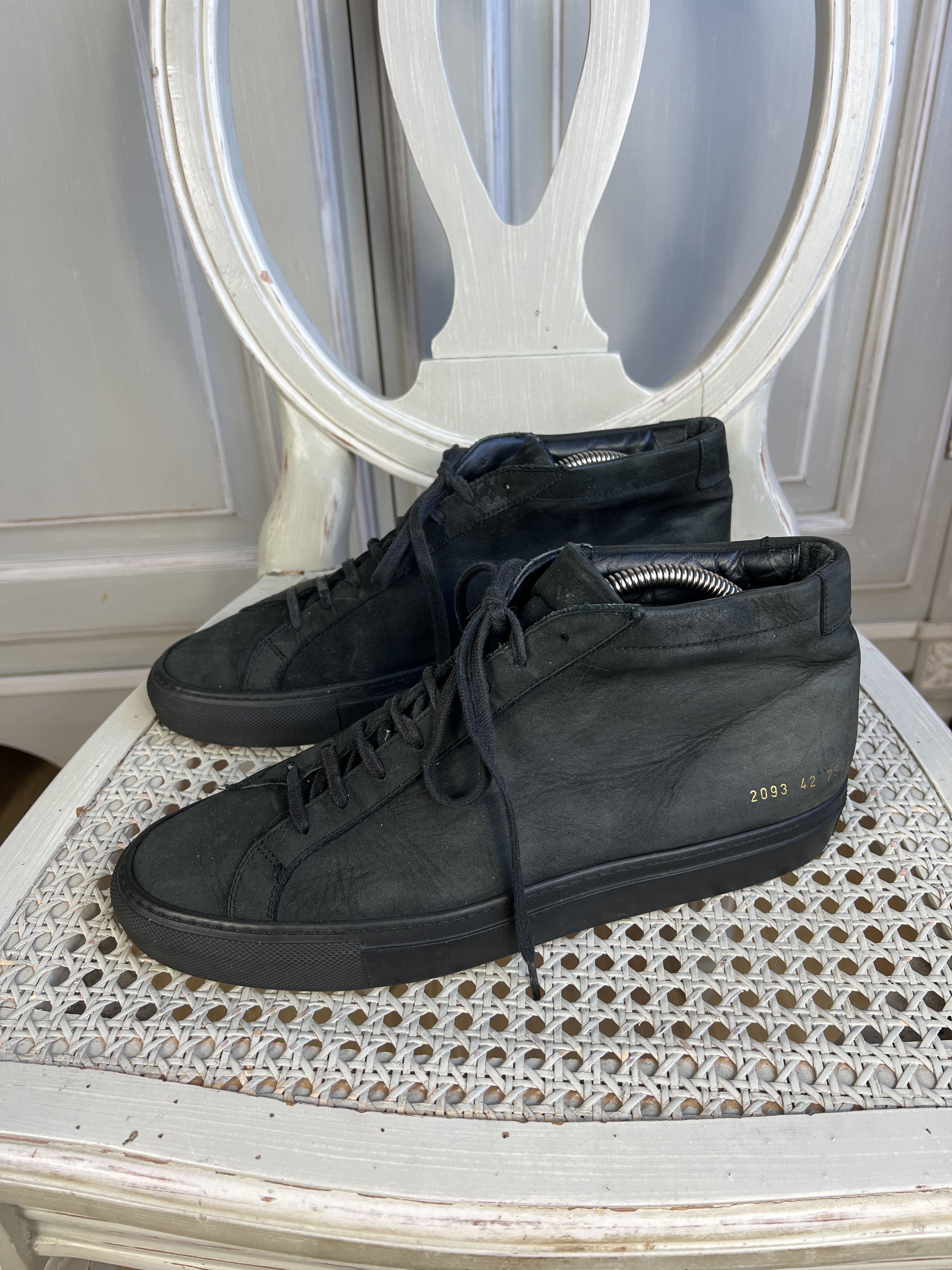 Common Projects COMMON PROJECTS ORIGINALS ACHILLES HIGH BLACK EUR 42 Size US 9 / EU 42 - 1 Thumbnail