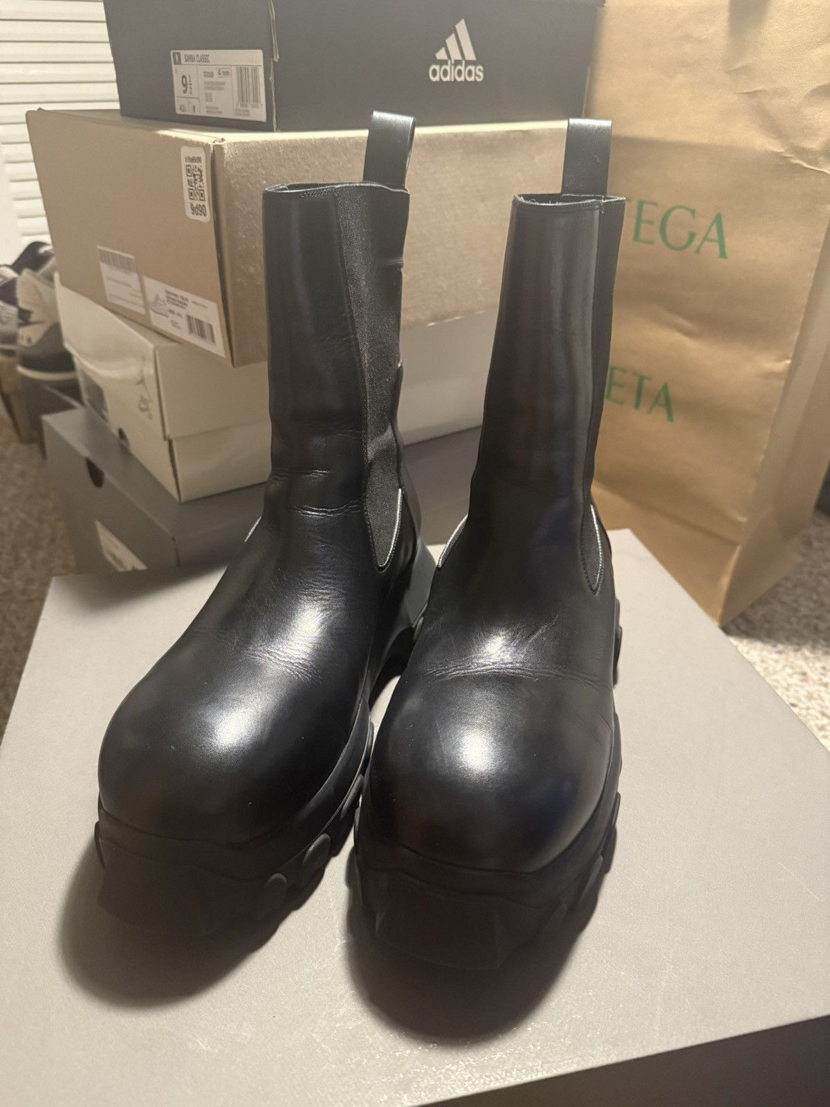 Rick Owens Beatle Bozo Tractor Boots Tractor Beetle Boots Mega