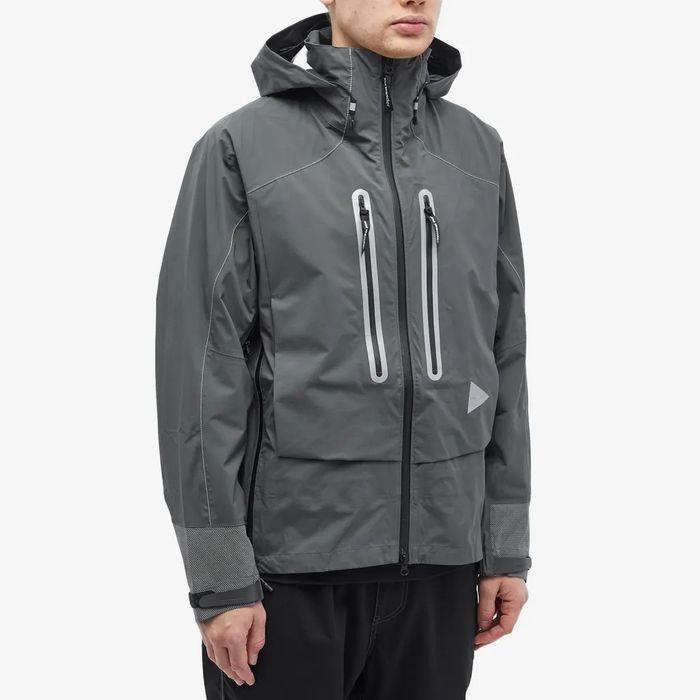 And Wander Pertex Shield Rain Jacket Olive | Grailed