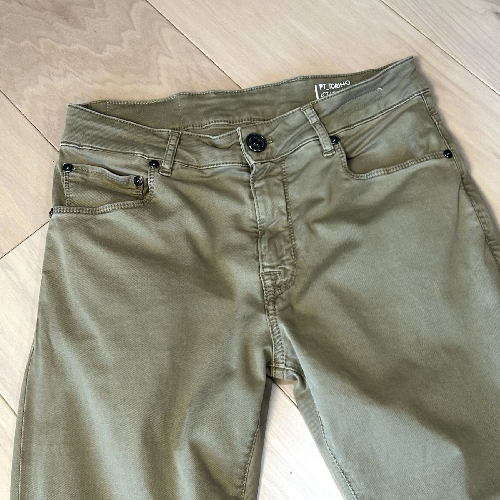 PT Torino PT Torino Pants Mens 30 Tan Jazz Denim RLZ Pocket Men 30x28 Size US 30 / EU 46 - 2 Thumbnail