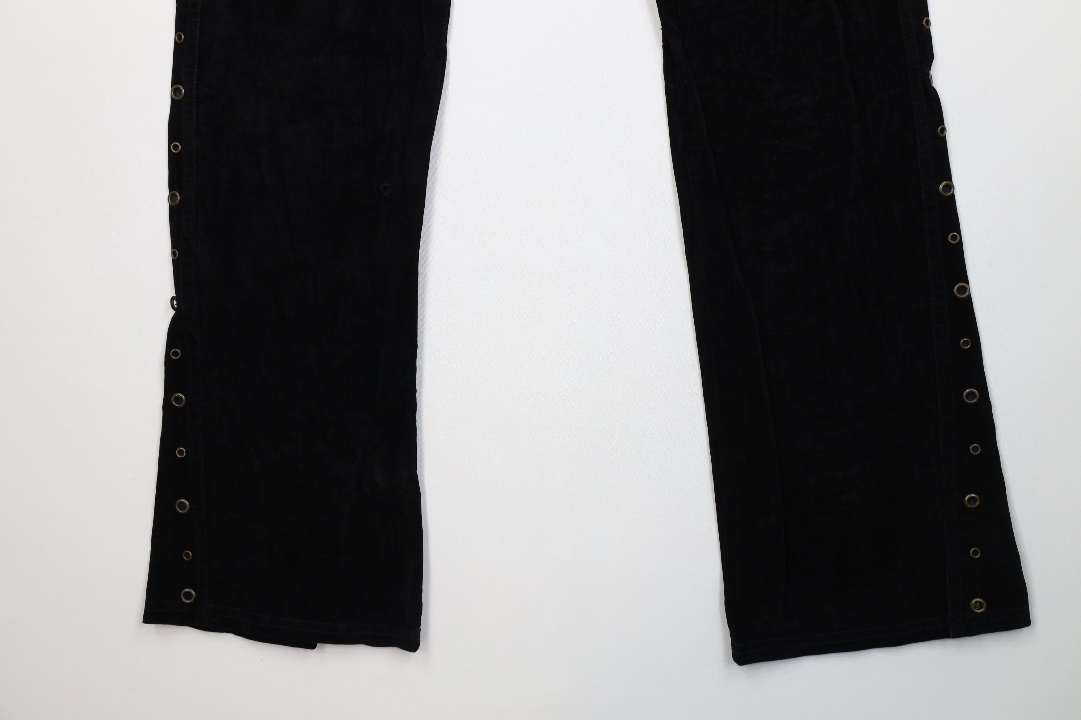 Lip Service Vintage 90s Lip Service Riveted Velvet Pants Black USA Size 32" / US 10 / IT 46 - 13 Thumbnail