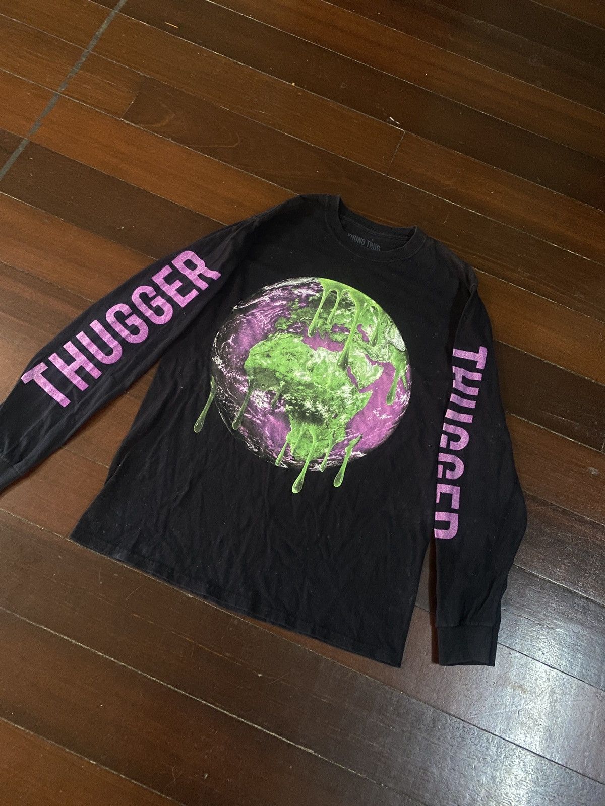 Sp5der × Young Thug GRAIL 🔥 YOUNG THUG THUGGER LONG SLEEVE SHIRT Size US M / EU 48-50 / 2 - 5 Thumbnail
