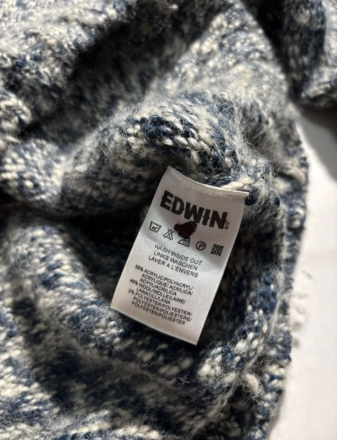 Edwin VTG Edwin Japanese Sweater Pullover Designer Y2K Size US L / EU 52-54 / 3 - 4 Thumbnail