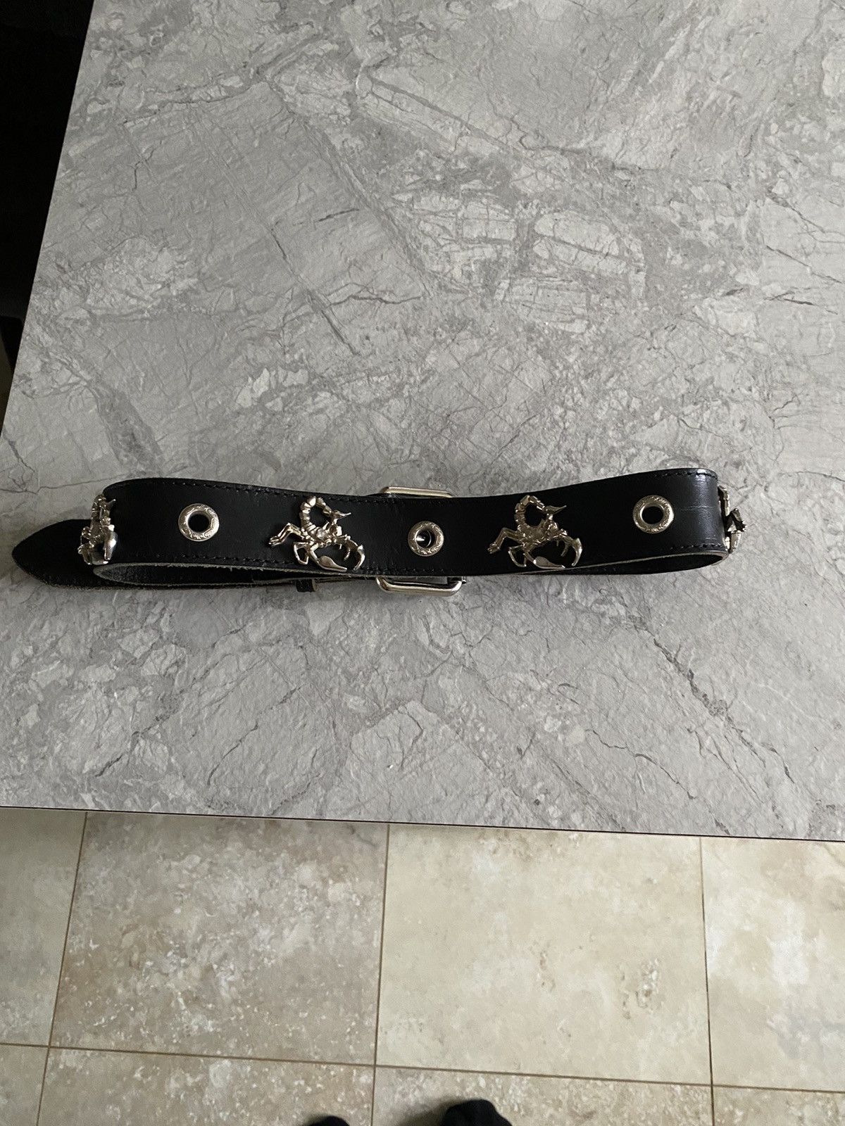 Other Vintage Leather Y2K Metal Belt Japanese Size ONE SIZE - 4 Thumbnail