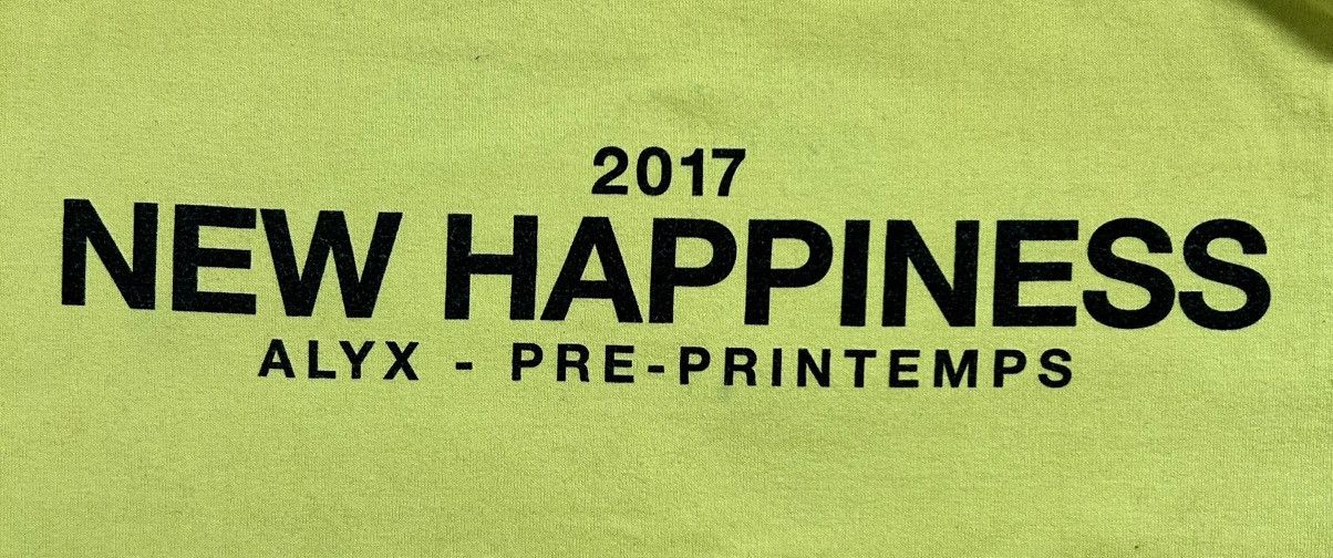 Alyx 2017 New Happiness Logo Tshirt Size US XS / EU 42 / 0 - 3 Thumbnail