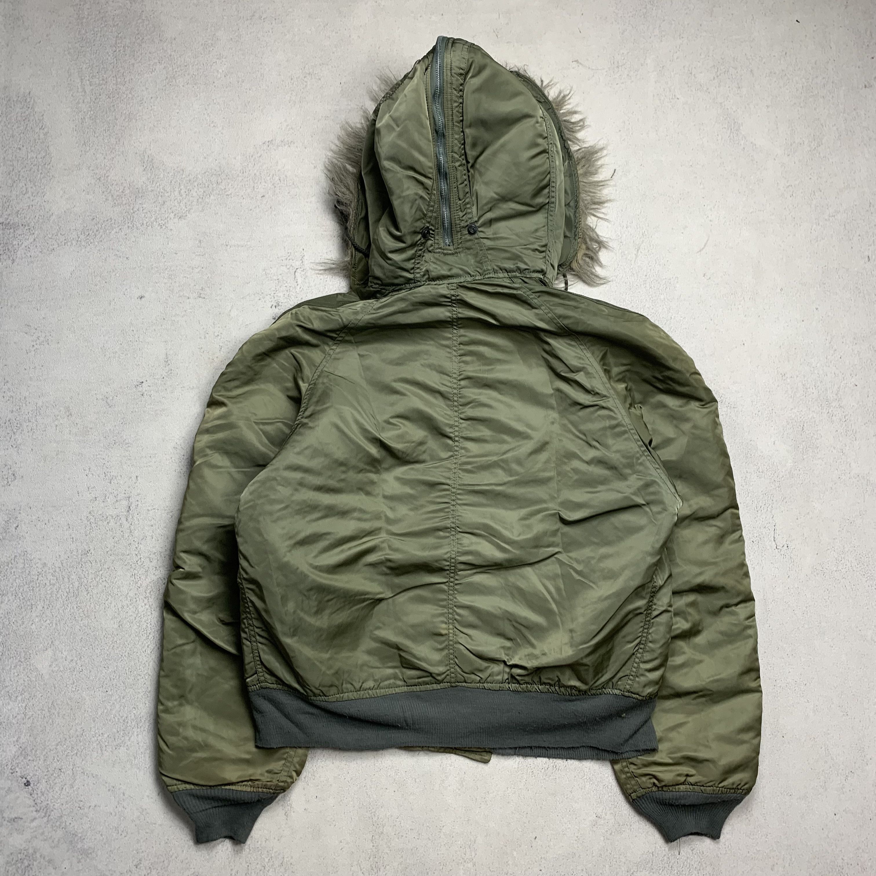 Alpha Industries Vintage Alpha Industries N2B Fur Bomber Jacket Size US L / EU 52-54 / 3 - 5 Thumbnail