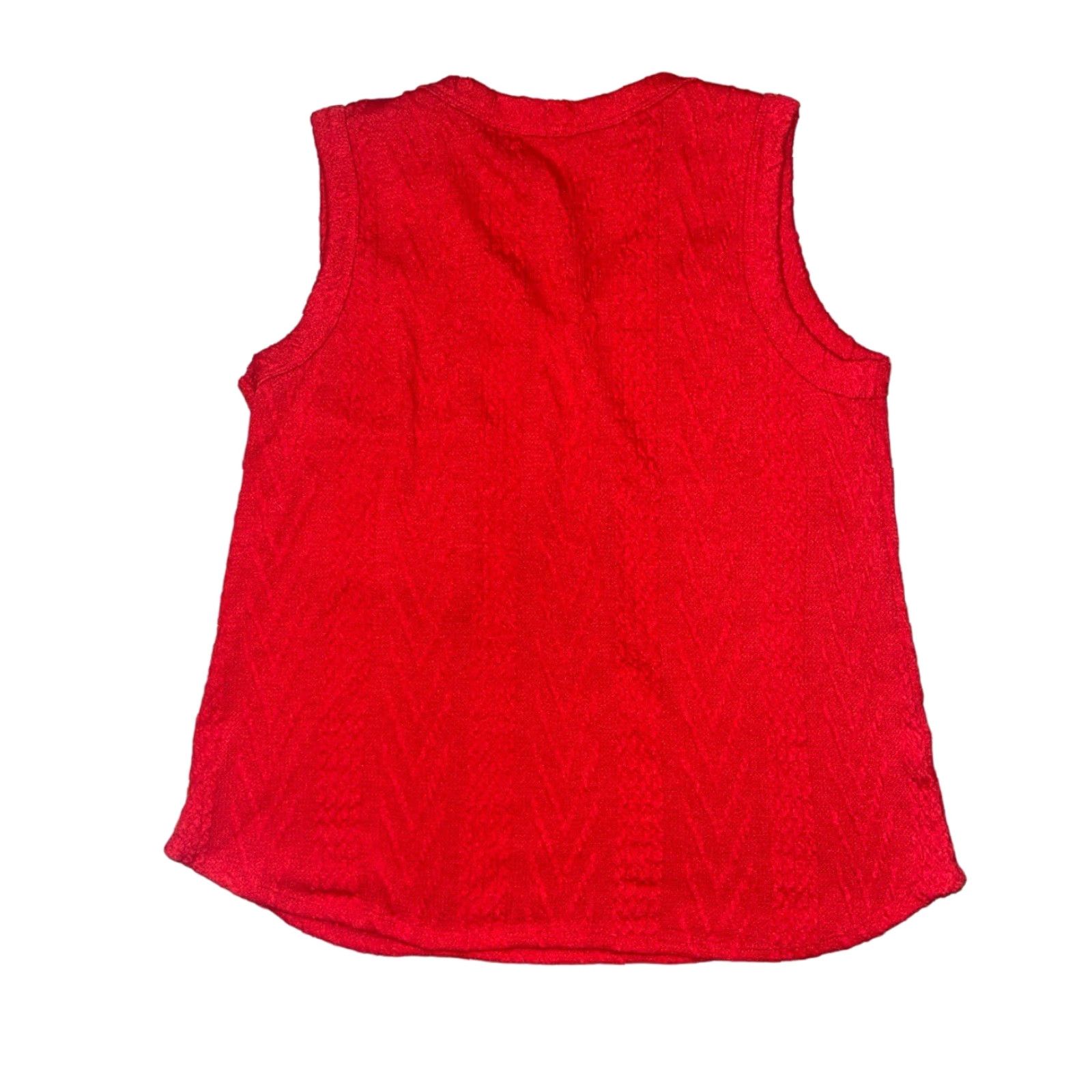 Vintage VINTAGE Bibi Womens Sweater Vest Shirt Sleeveless Red Christmas 90s Holiday Pullover V-Neck Stretch Cap Sleeve Shirt Women S Red Shirt Womens Size S / US 4 / IT 40 - 3 Thumbnail
