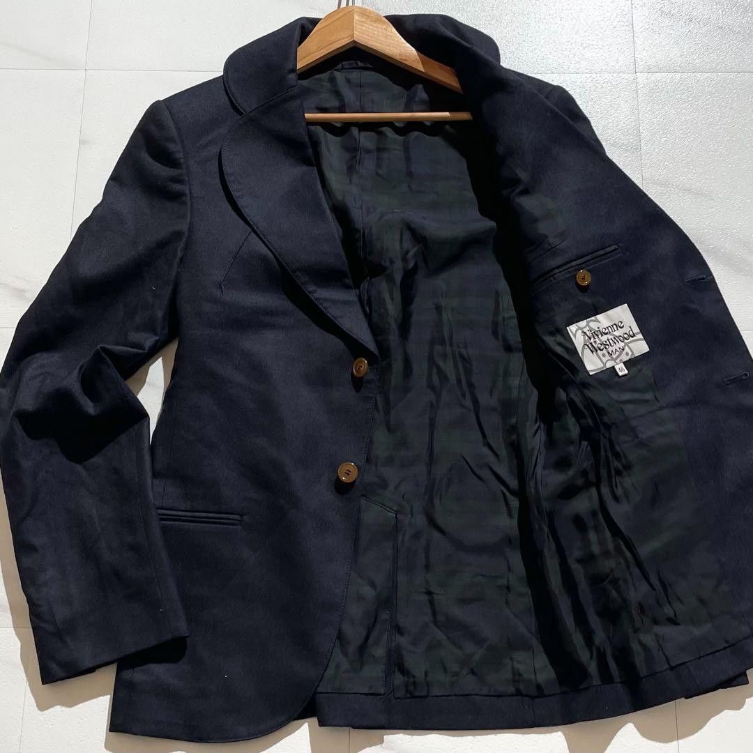 Vivienne Westwood Vivienne Westwood MAN Single-Breasted Tailored Jacket Navy Size 46 Size US M / EU 48-50 / 2 - 1 Thumbnail