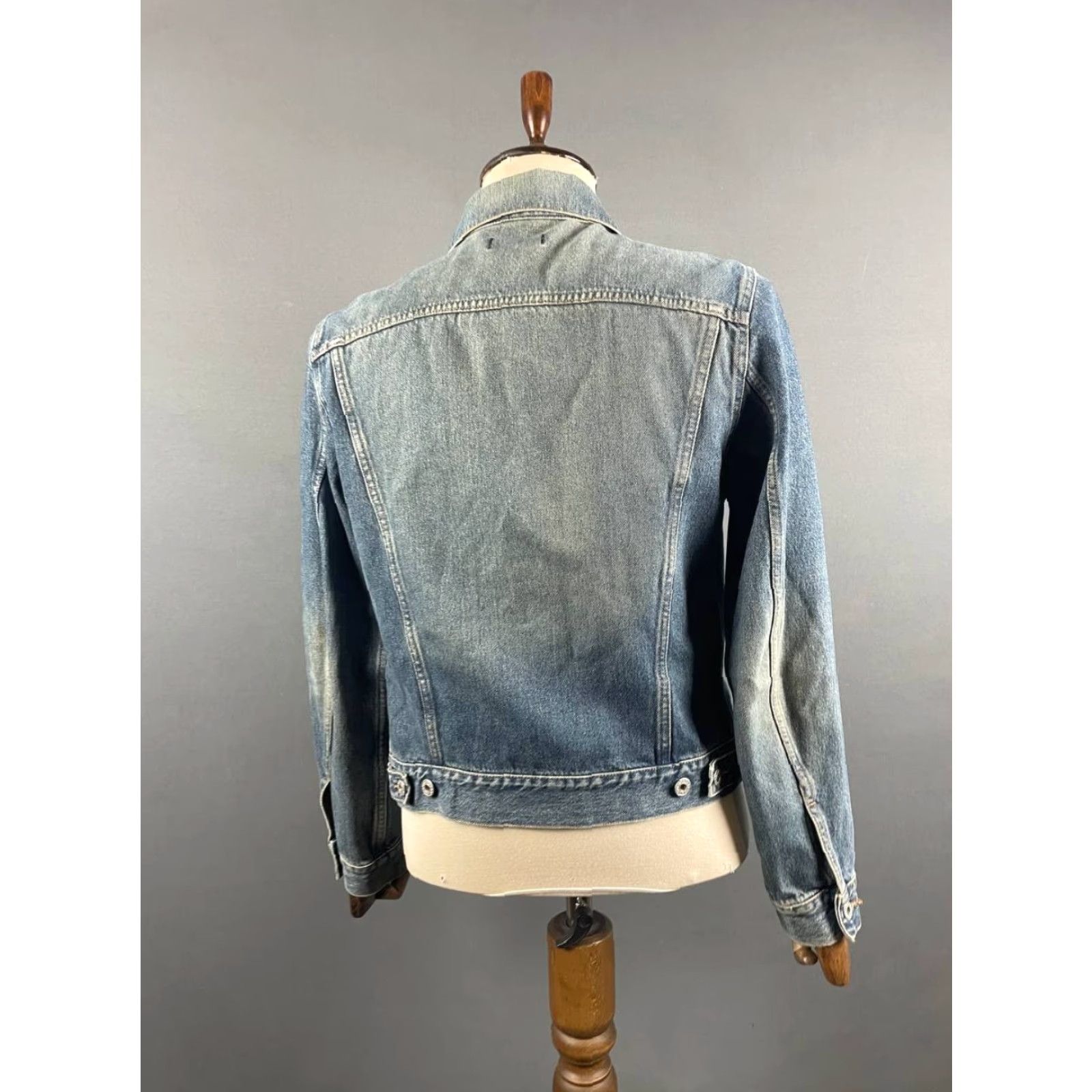 Replay Replay Mens Jacket Denim Blue Long Sleeve Front Zip Bomber Regular Size M Size US M / EU 48-50 / 2 - 2 Thumbnail