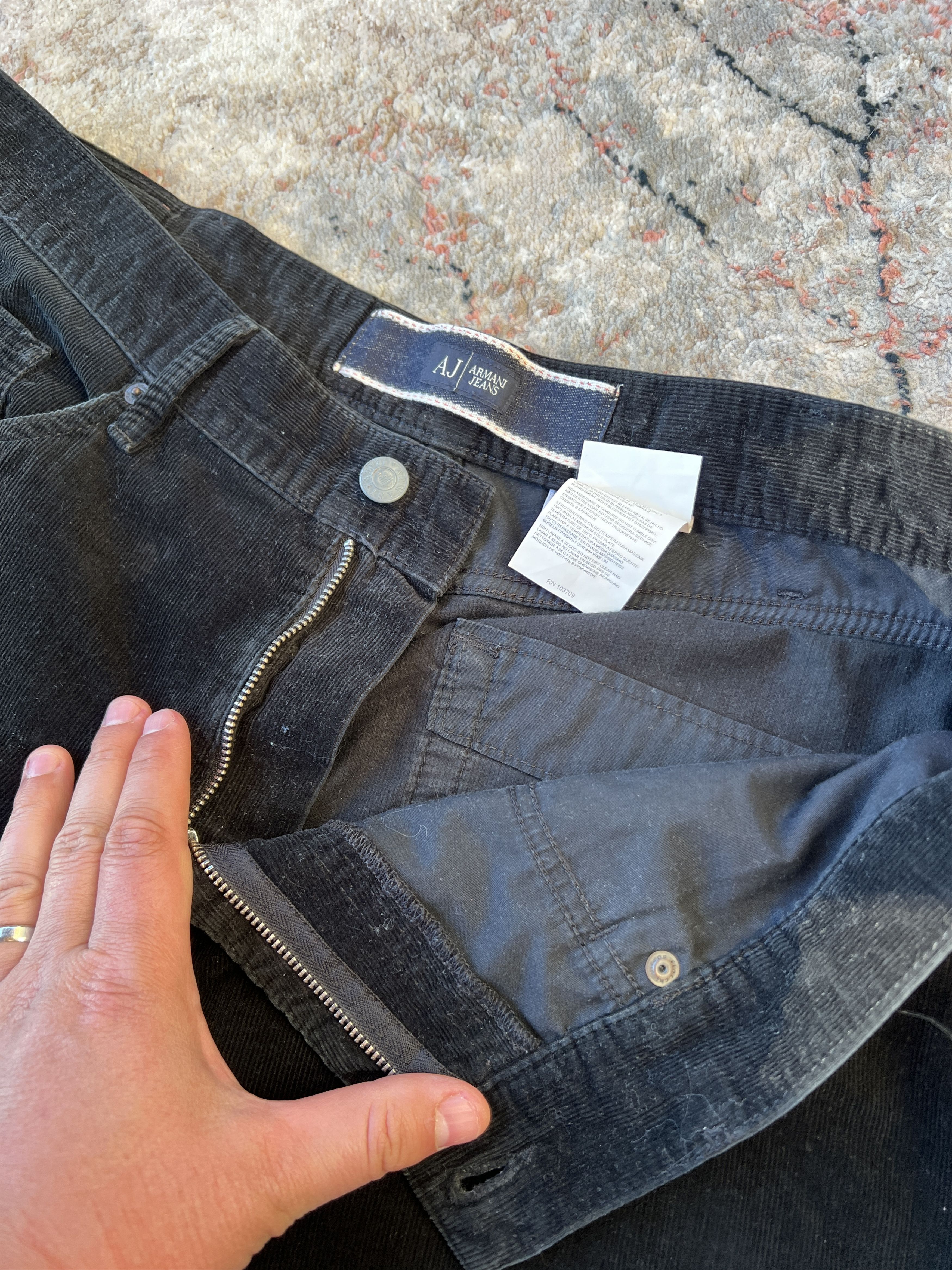 Armani Armani Jeans Vintage Velvet pants Size US 36 / EU 52 - 5 Thumbnail