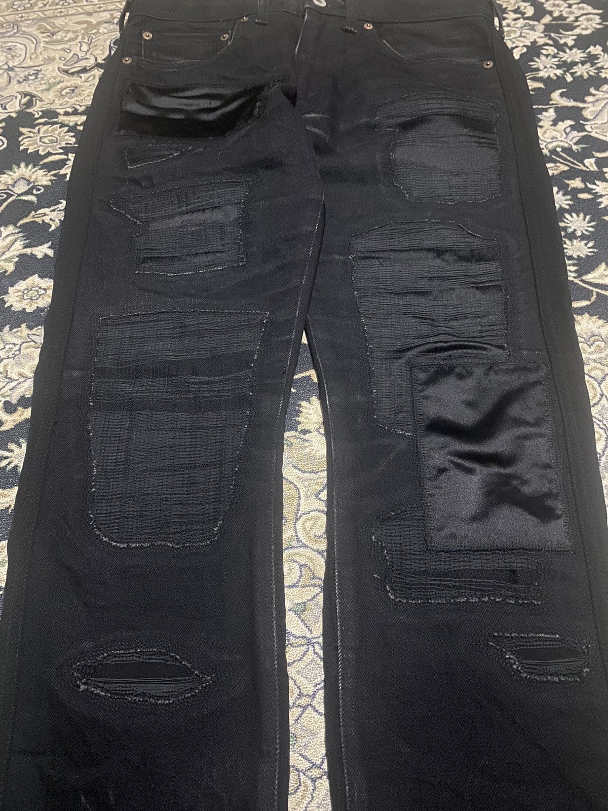 Comme des Garcons × Junya Watanabe AD15 Cdg x Junya Watanabe Patchwork Distress Denim Pant Size US 32 / EU 48 - 5 Thumbnail