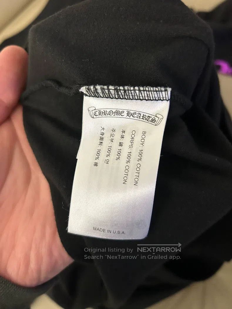 Chrome Hearts CHROME HEARTS Size M Purple neckline letter black round nec Size US M / EU 48-50 / 2 - 5 Thumbnail