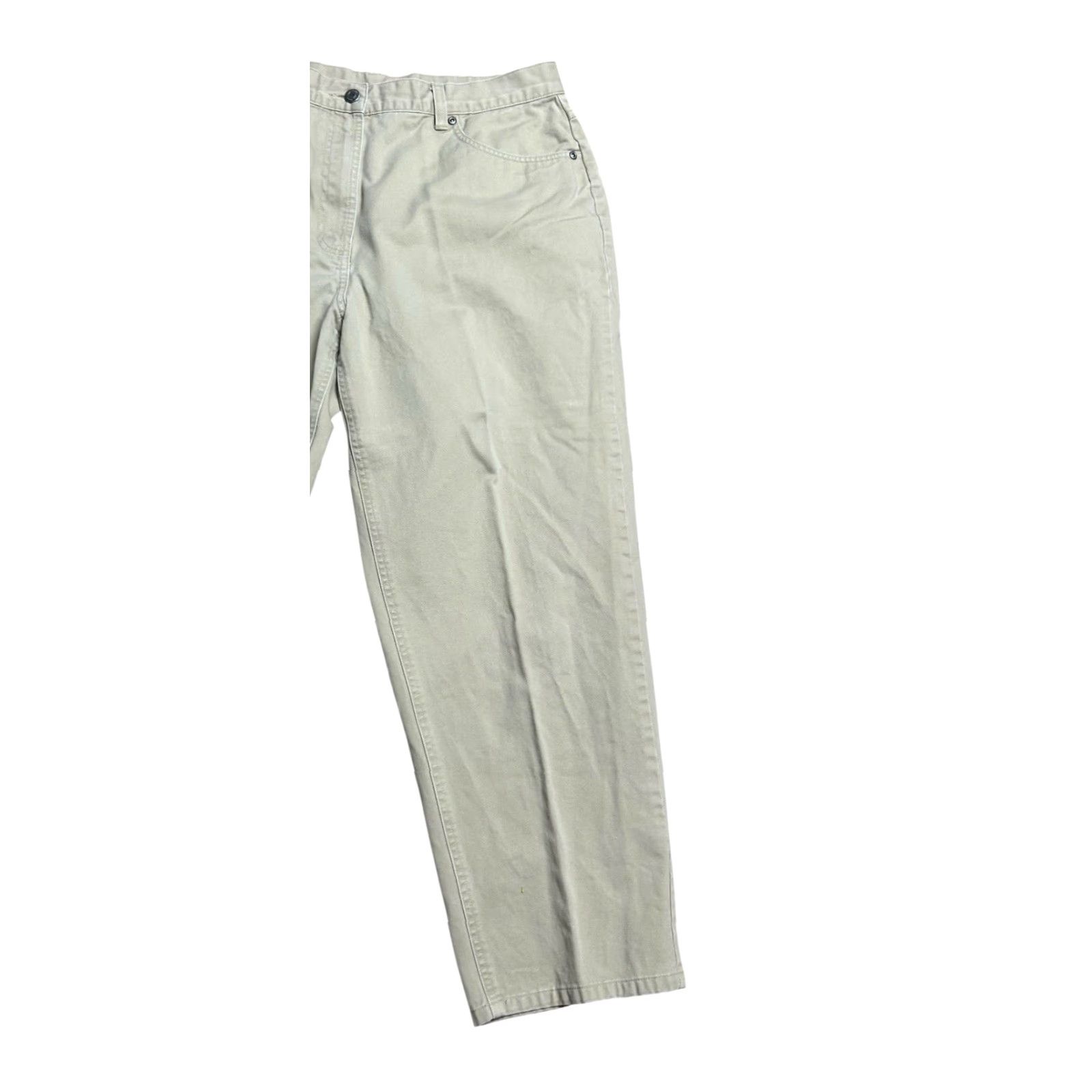 Vintage VINTAGE L.L. Bean Pants Women Sz 16P Khaki High Waist Mom 90s Hong Kong Pants Size 38" / US 16 / IT 52 - 3 Thumbnail