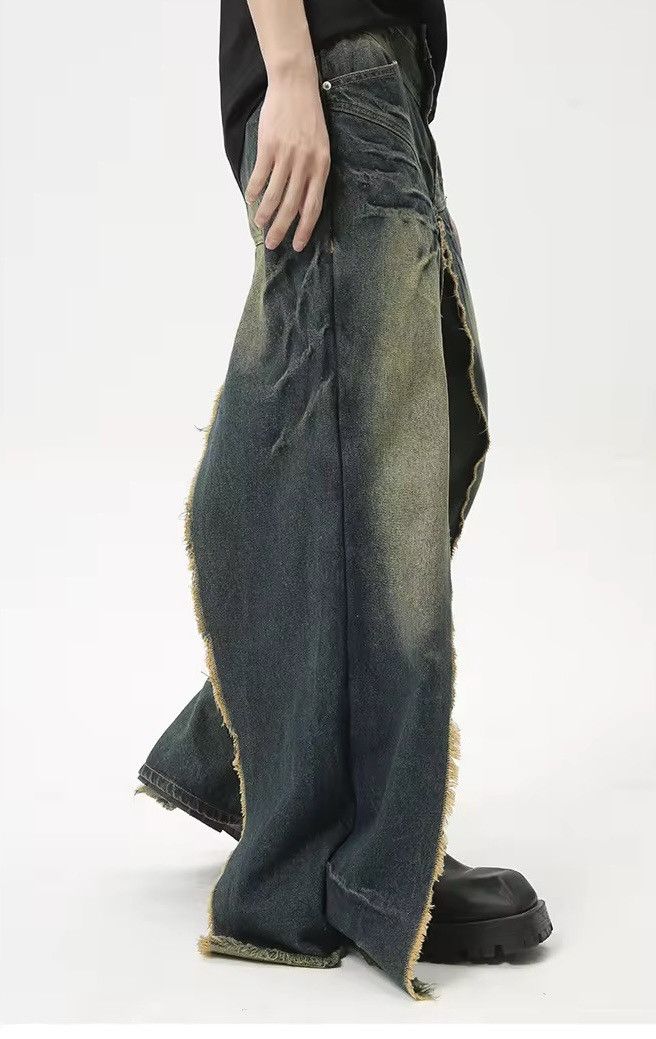 Denime × Japanese Brand × Vintage Trend Fake Two-Piece Jean Size US 30 / EU 46 - 4 Thumbnail