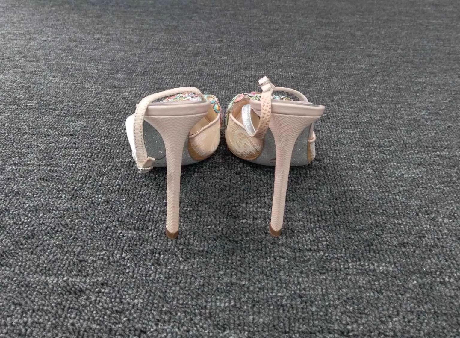 Rene Caovilla Rene Caovilla RC crystal heeled sandals 37 Size US 6.5 / IT 36.5 - 5 Thumbnail