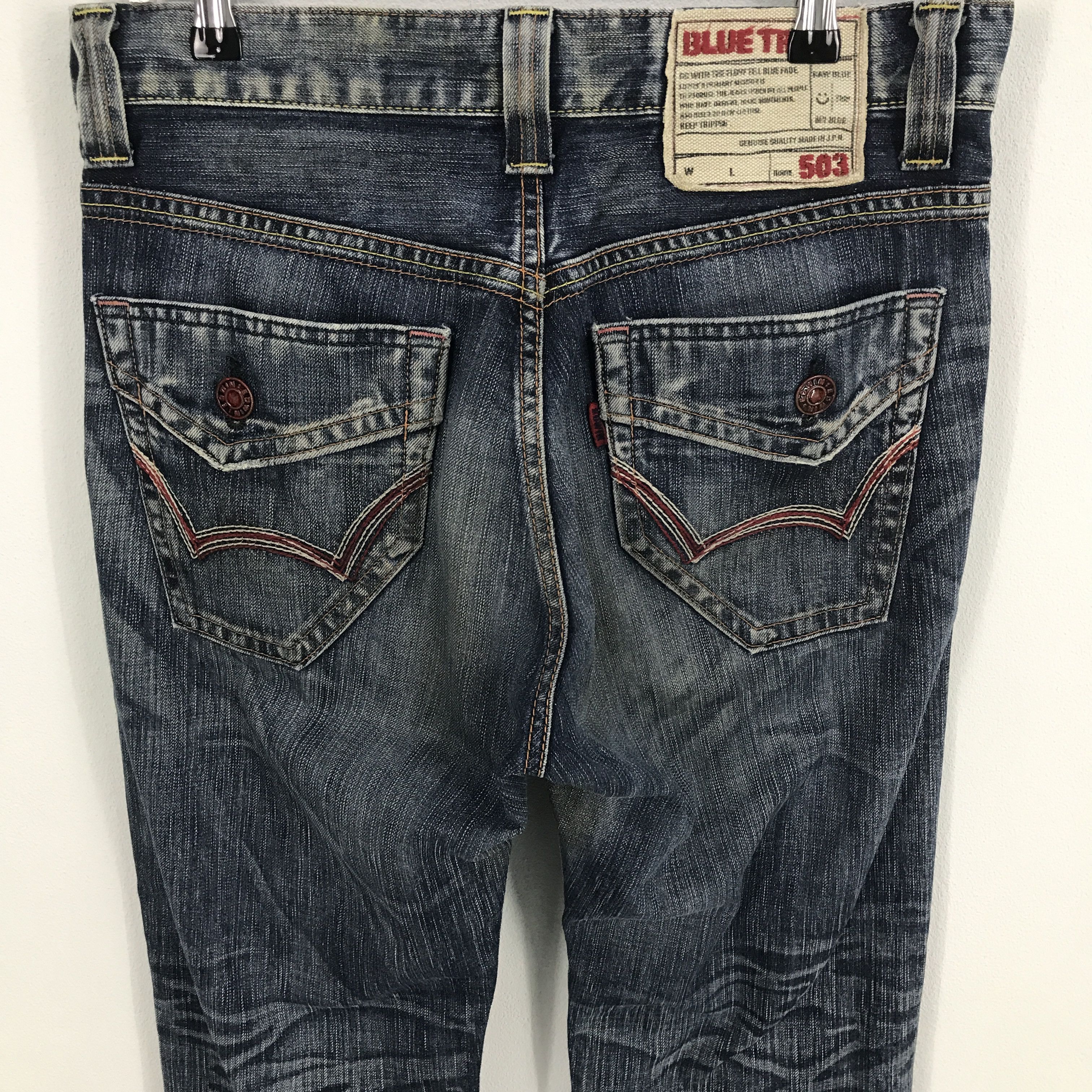 Edwin × Japanese Brand Rare edwin blue trip 503 distressed denim Jeans Size US 32 / EU 48 - 5 Thumbnail